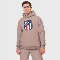 Мужской костюм оверсайз Atletico Madrid FC, цвет: пыльно-розовый — фото 2