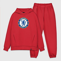 Мужской костюм оверсайз Chelsea fc sport, цвет: красный