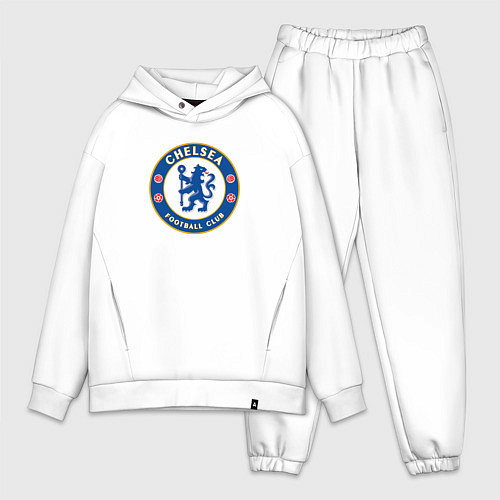 Мужской костюм оверсайз Chelsea fc sport / Белый – фото 1