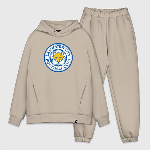 Мужской костюм оверсайз Leicester city fc / Миндальный – фото 1