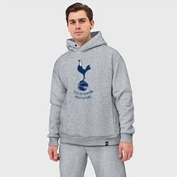 Мужской костюм оверсайз Tottenham Hotspur fc sport, цвет: меланж — фото 2