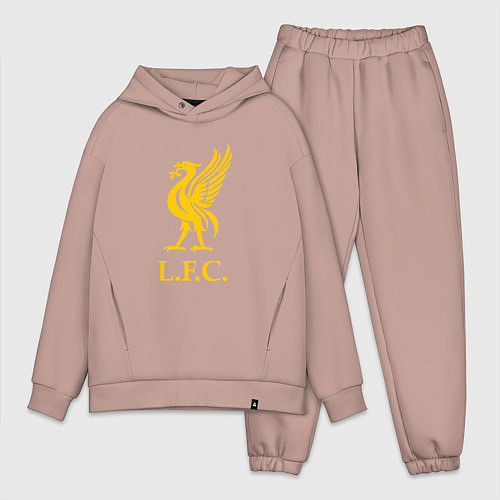 Мужской костюм оверсайз Liverpool sport fc / Пыльно-розовый – фото 1