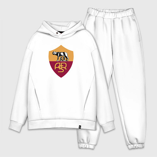 Мужской костюм оверсайз Roma fc club / Белый – фото 1