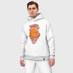 Мужской костюм оверсайз Баскетбольный турнир, цвет: белый — фото 2
