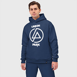 Мужской костюм оверсайз Linkin Park logo, цвет: тёмно-синий — фото 2