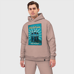 Мужской костюм оверсайз Nuka cola - quantum, цвет: пыльно-розовый — фото 2
