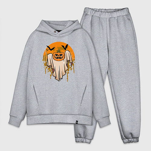 Мужской костюм оверсайз Призрак хэллоуина / Меланж – фото 1