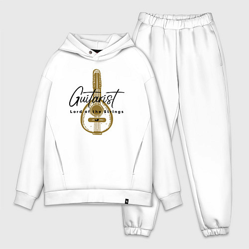 Мужской костюм оверсайз Повелитель струн / Белый – фото 1