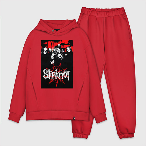 Мужской костюм оверсайз Slipknot - all / Красный – фото 1