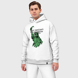 Мужской костюм оверсайз Rage Against - statue of liberty, цвет: белый — фото 2