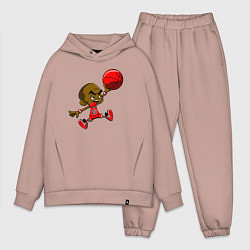 Мужской костюм оверсайз Baby Jordan, цвет: пыльно-розовый