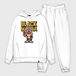 Мужской костюм оверсайз Kobe black mamba, цвет: белый