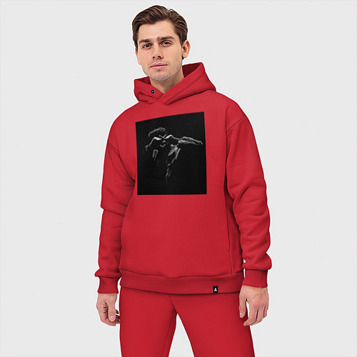 Мужской костюм оверсайз Xo weeknd / Красный – фото 3