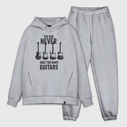 Мужской костюм оверсайз Гитар не может быть очень много / Меланж – фото 1