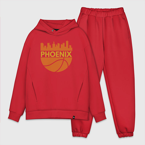 Мужской костюм оверсайз Phoenix basketball city / Красный – фото 1