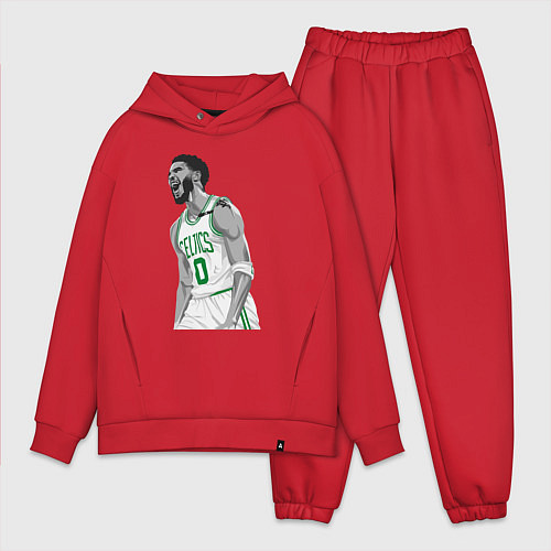 Мужской костюм оверсайз Tatum Celtics / Красный – фото 1