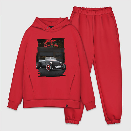 Мужской костюм оверсайз СМЗ-С3А Hot Rod / Красный – фото 1