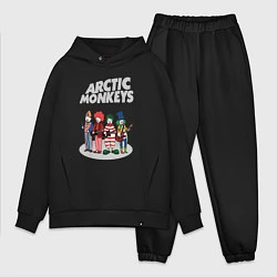 Мужской костюм оверсайз Arctic Monkeys clowns, цвет: черный