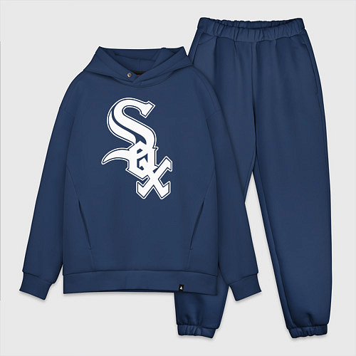 Мужской костюм оверсайз Chicago white sox - baseball / Тёмно-синий – фото 1