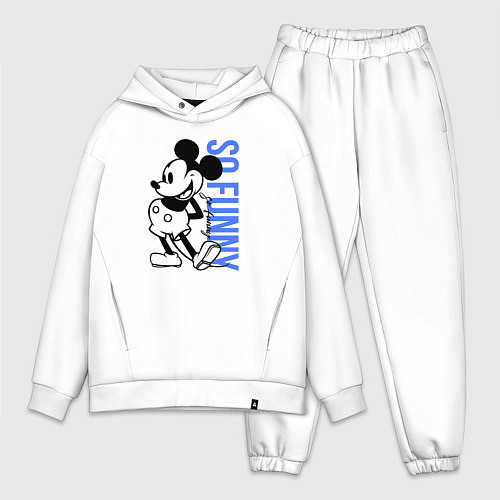 Мужской костюм оверсайз So funny Mickey / Белый – фото 1