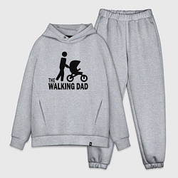 Мужской костюм оверсайз The walking dad with child, цвет: меланж
