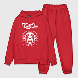 Мужской костюм оверсайз My Chemical Romance rock panda, цвет: красный