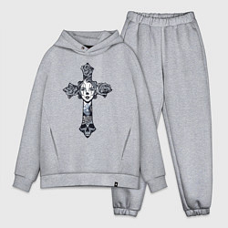 Мужской костюм оверсайз Woman cross, цвет: меланж