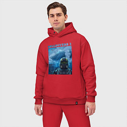 Мужской костюм оверсайз Helldivers 2: ПТСР, цвет: красный — фото 2