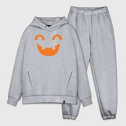 Мужской костюм оверсайз Orange smile, цвет: меланж
