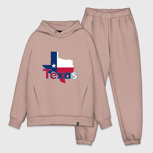 Мужской костюм оверсайз Texas / Пыльно-розовый – фото 1