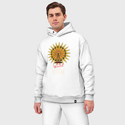 Мужской костюм оверсайз Once more round the Sun, цвет: белый — фото 2