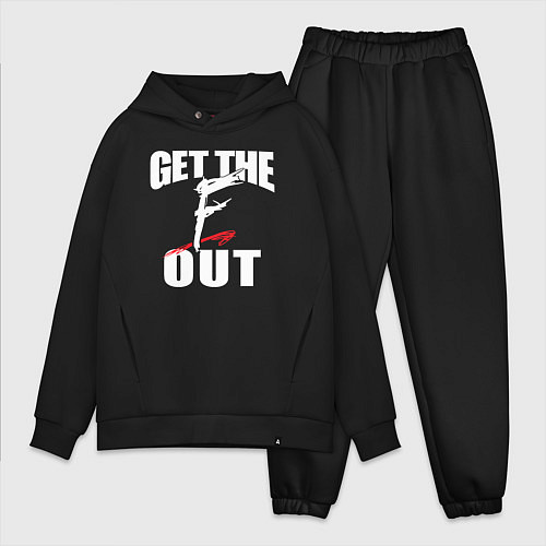 Мужской костюм оверсайз Wwe Get the F Out / Черный – фото 1