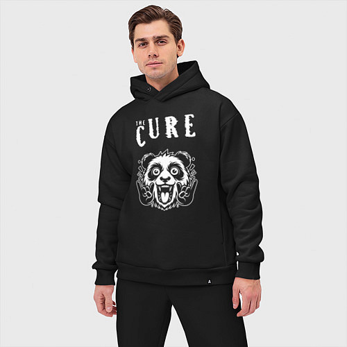 Мужской костюм оверсайз The Cure rock panda / Черный – фото 3