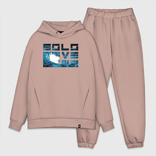 Мужской костюм оверсайз Владыка Теней Джин Ву / Пыльно-розовый – фото 1