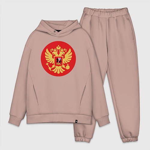 Мужской костюм оверсайз Класна Герб / Пыльно-розовый – фото 1