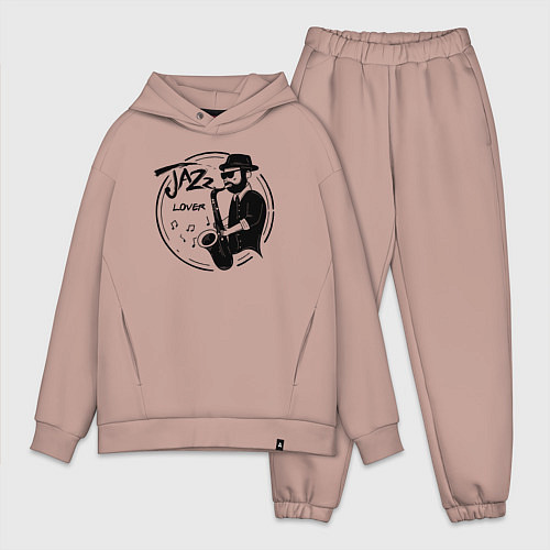 Мужской костюм оверсайз Jazz lover / Пыльно-розовый – фото 1