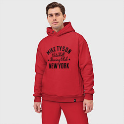 Мужской костюм оверсайз Mike Tyson: New York цвета красный — фото 2