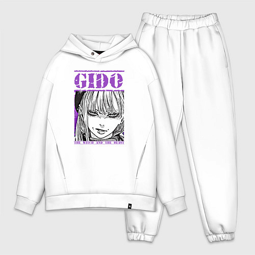 Мужской костюм оверсайз Гидо из ведьма и чудовище / Белый – фото 1