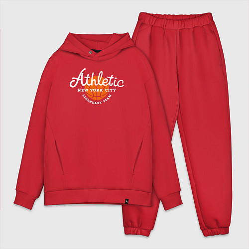 Мужской костюм оверсайз Athletic basketball / Красный – фото 1