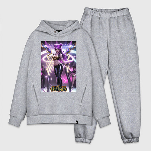 Мужской костюм оверсайз League Of Legends Akali Kda / Меланж – фото 1
