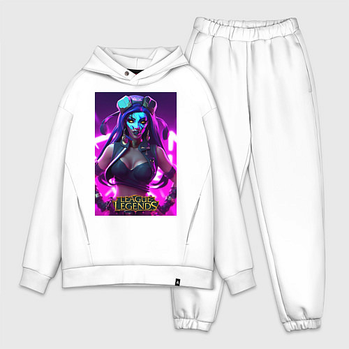 Мужской костюм оверсайз League of Legends Akali Kda / Белый – фото 1