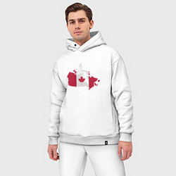 Мужской костюм оверсайз Страна Канада, цвет: белый — фото 2