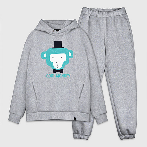 Мужской костюм оверсайз Cool monkey / Меланж – фото 1