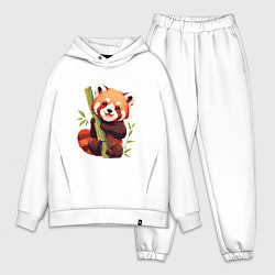 Мужской костюм оверсайз The Red Panda, цвет: белый