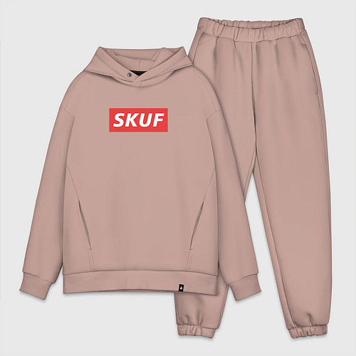 Мужской костюм оверсайз Skuf - trend / Пыльно-розовый – фото 1