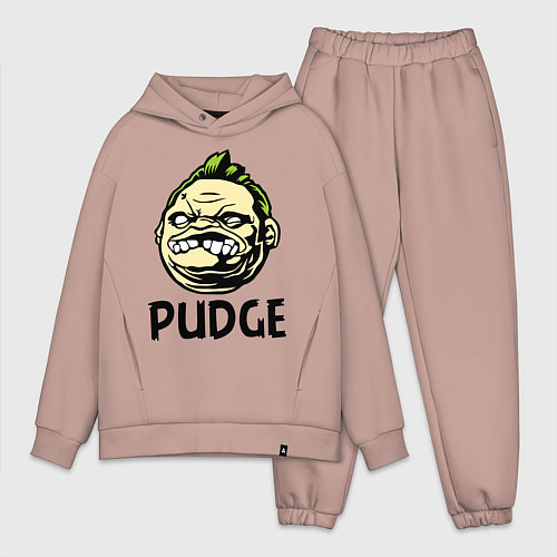 Мужской костюм оверсайз Pudge Face / Пыльно-розовый – фото 1