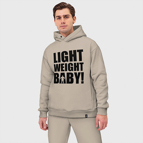 Мужской костюм оверсайз Light weight baby / Миндальный – фото 3