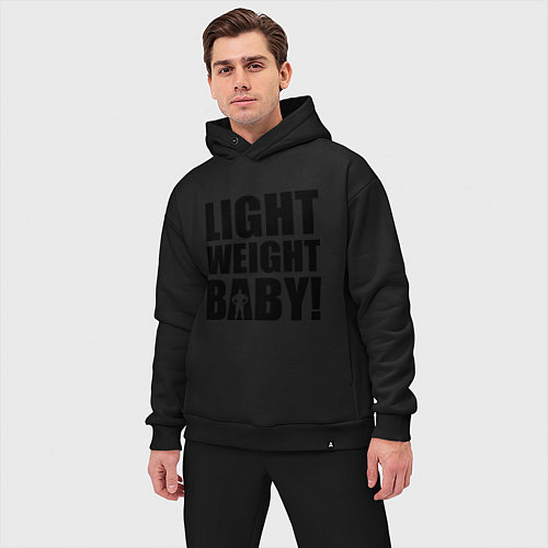 Мужской костюм оверсайз Light weight baby / Черный – фото 3