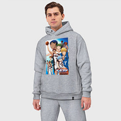 Мужской костюм оверсайз Баскетбол Куроко, цвет: меланж — фото 2