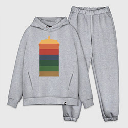 Мужской костюм оверсайз Tardis colors, цвет: меланж
